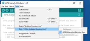 arduino-gps-shield-select-the-com-port