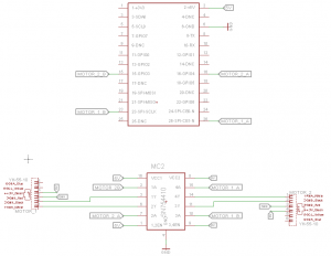 Circuit Diagram of connecting the Raspberry Pi and LEGO MOTORS
