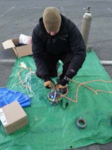 Rigging up the Balloon