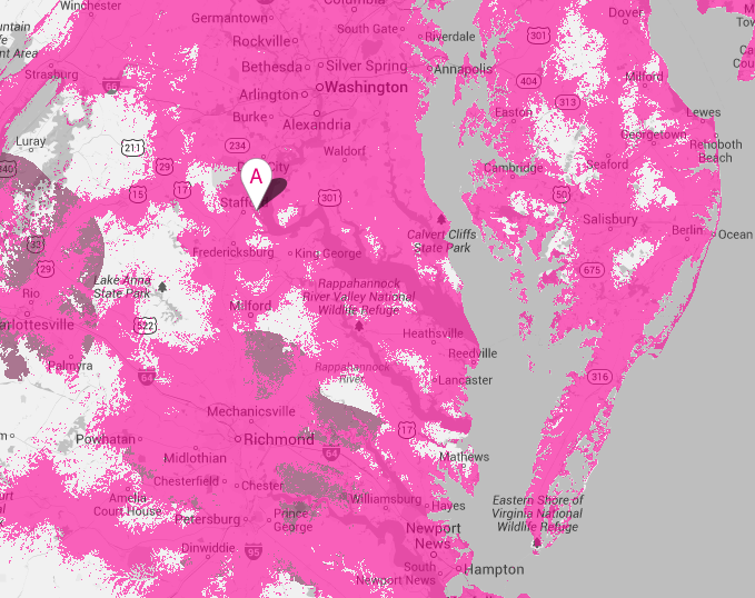 Tmobile coverage Map