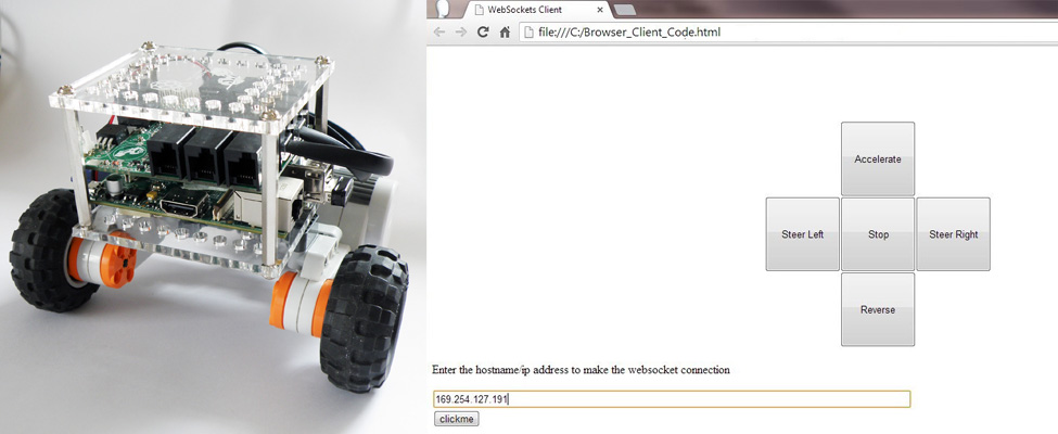 Raspberry Pi Robot Controlled with a Web Page