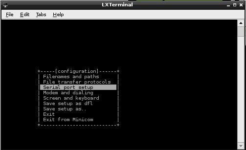minicom_serial_setup