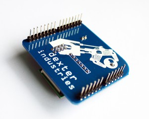 Bottom view of the Arduino GPS Shield