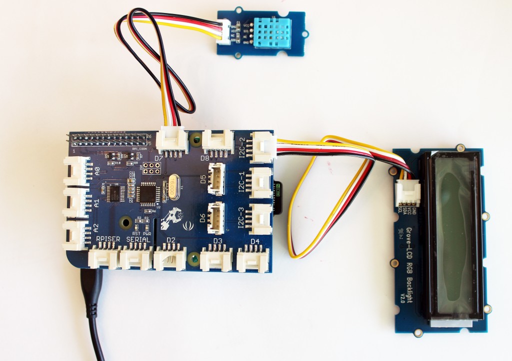 GrovePi Home Weather Station connections