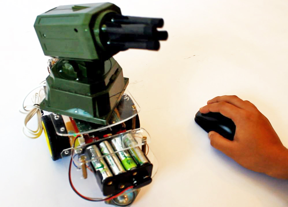 Raspberry Pi Controlled Office Cannon