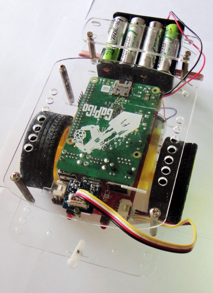 Compass guided bot with compass module 