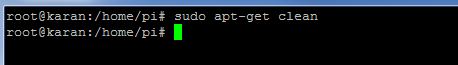 Running apt-clean