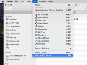 Transfer Files between your Mac and Raspberry Pi