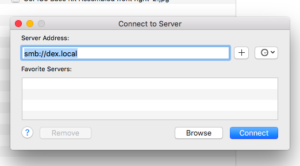 Connect to dex.local with your mac