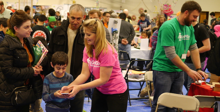 John & Taryn learning from customers at the 2015 NOVA Mini Maker Faire.