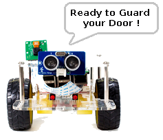 Get GoPiGo to guard your door