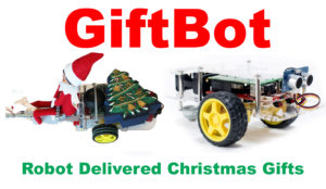 A raspberry pi robot that delivers Christmas Gifts.