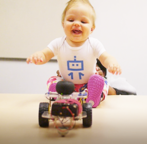 Robot That Reads Emotions trying to read a baby's emotions