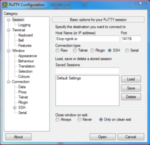 Putty Access your Pi Away From your Home or Local Network