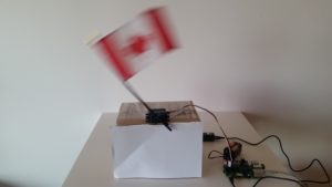 Flag waiver project for the Raspberry Pi Servo Controller
