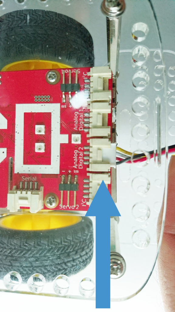 Attach an ultrasonic sensor to a raspberry pi robot