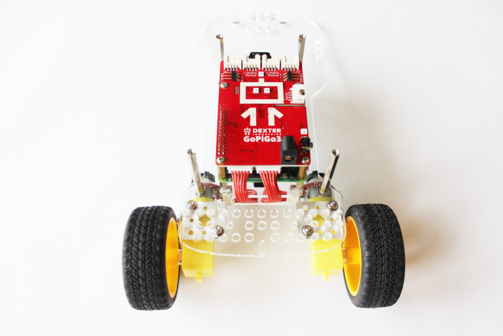 Attach wheels to the GoPiGo3 Raspberry Pi Robot Balancebot