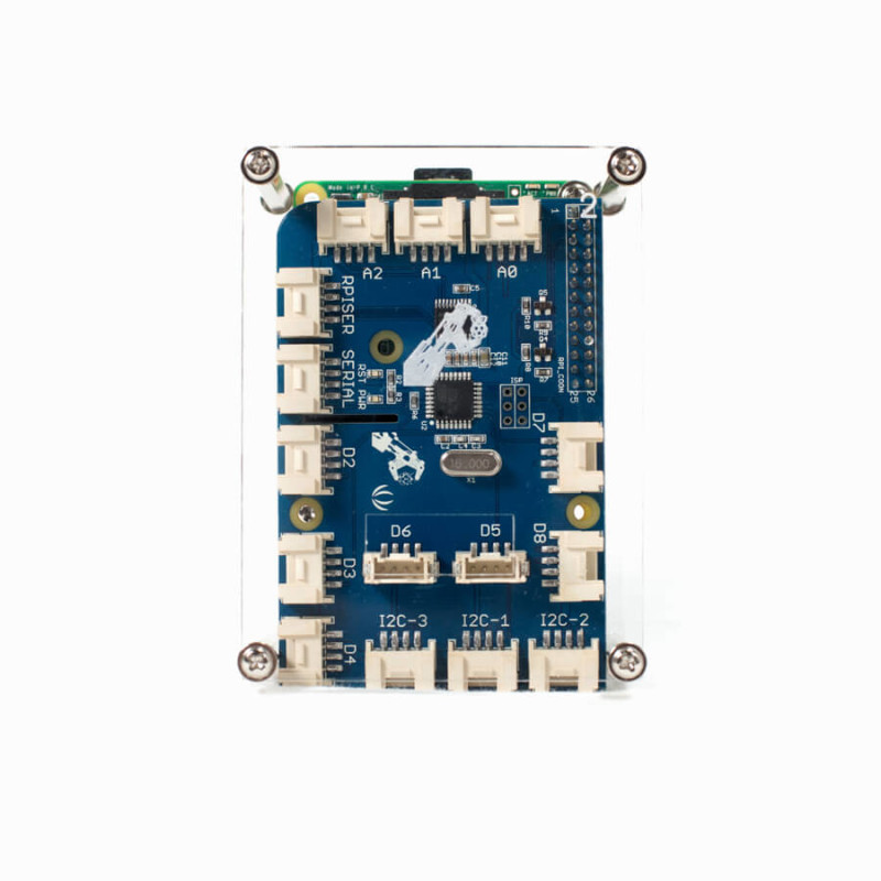 GrovePi+ in case no top top view