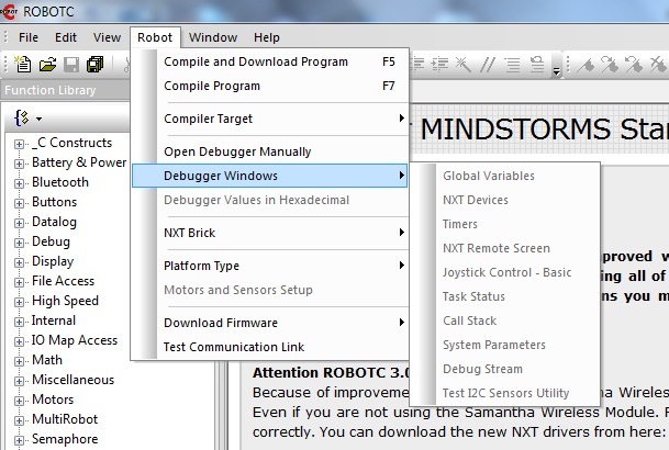 robotc commands