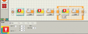 This NXT-G Program increases the blinking rate of all of the LEDs.