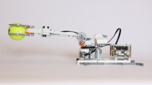 Raspberry Pi Robot holding a tennis ball