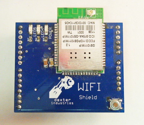 The WIFI Shield for Arduino by Dexter Industries