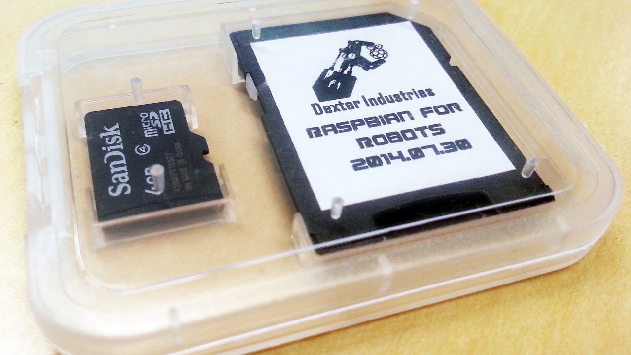 Raspbian for Robots Micro SD Card for the Raspberry Pi (2)