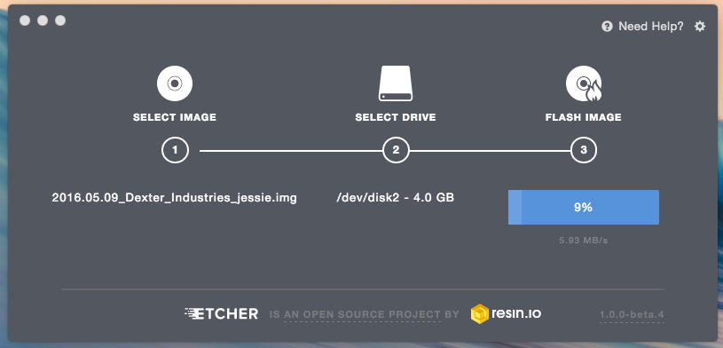 Etcher-Progress_writing_the_image