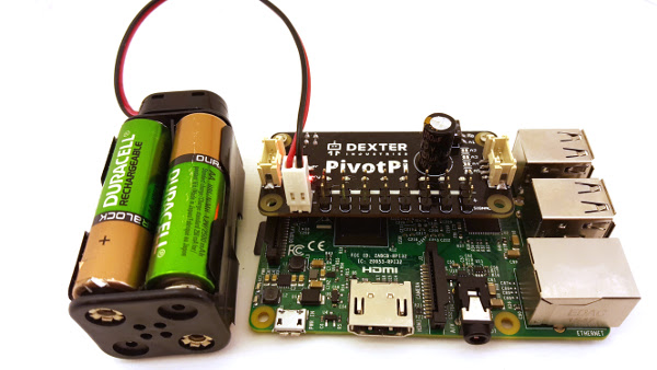 PivotPi with Batteries